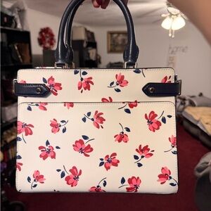 Kate Spade Ny Staci Tea Garden Floral Satchel Medium saffiano leather